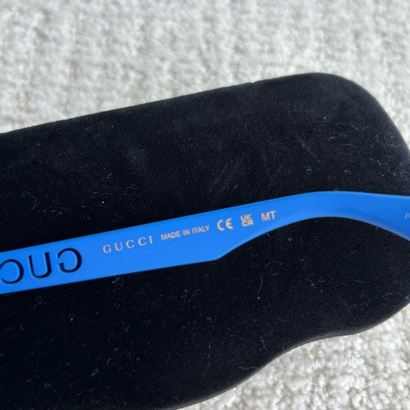 Gucci GG Logo Lens Blue Sunglasses NEW